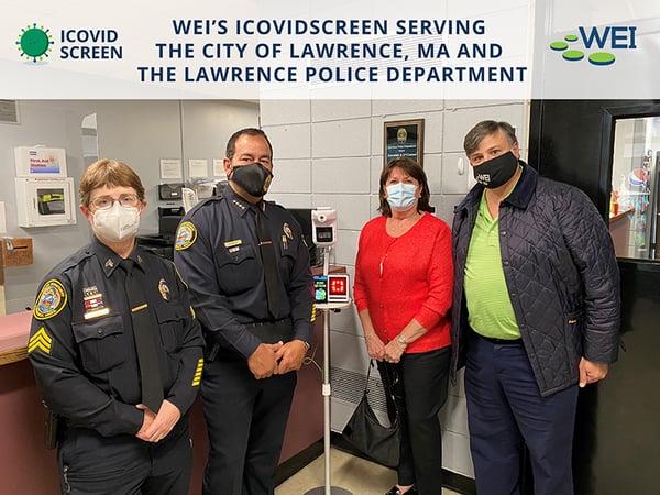 WEI Donates COVID-19 Screening solution to Lawrence, MA Police Department